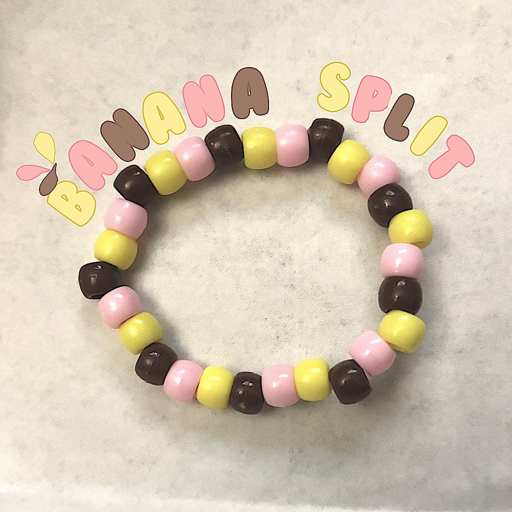 Banana Split Kandi Single Bracelet
